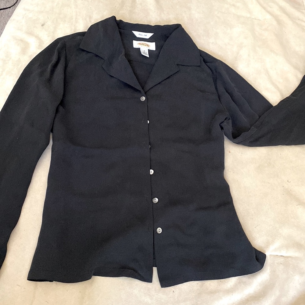 Talbots pure silk blouse